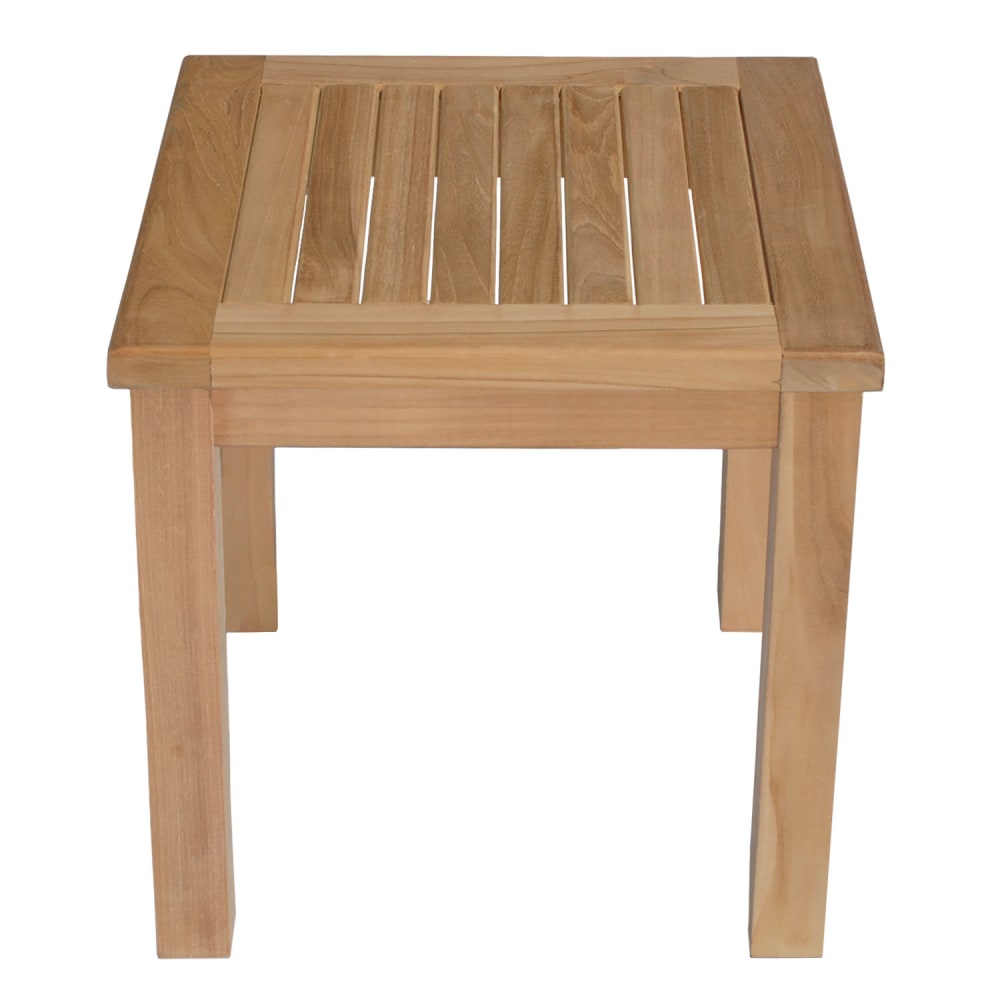 Table d'appoint de jardin carrée 45cm en teck - Maisons du Monde