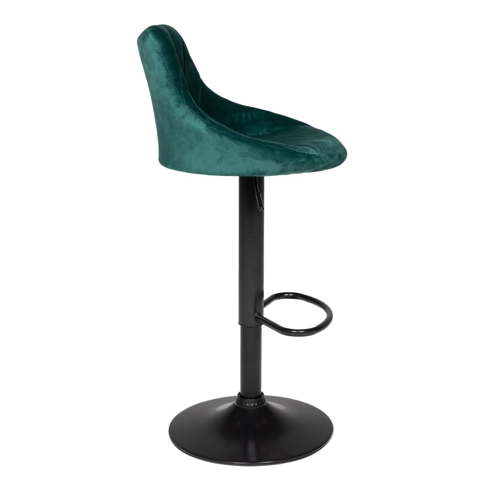Tabouret de bar en velours vert