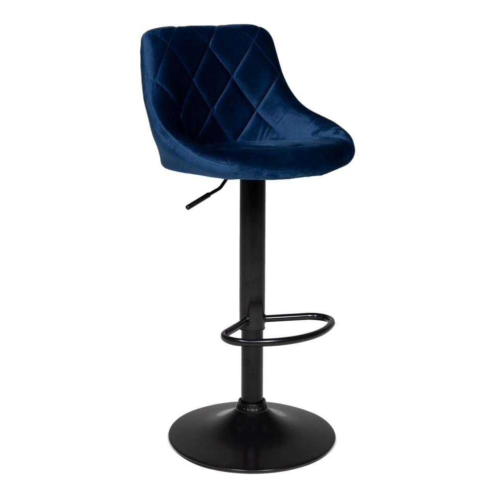 Happy Garden Barhocker aus blauem Samt style modern - Samt