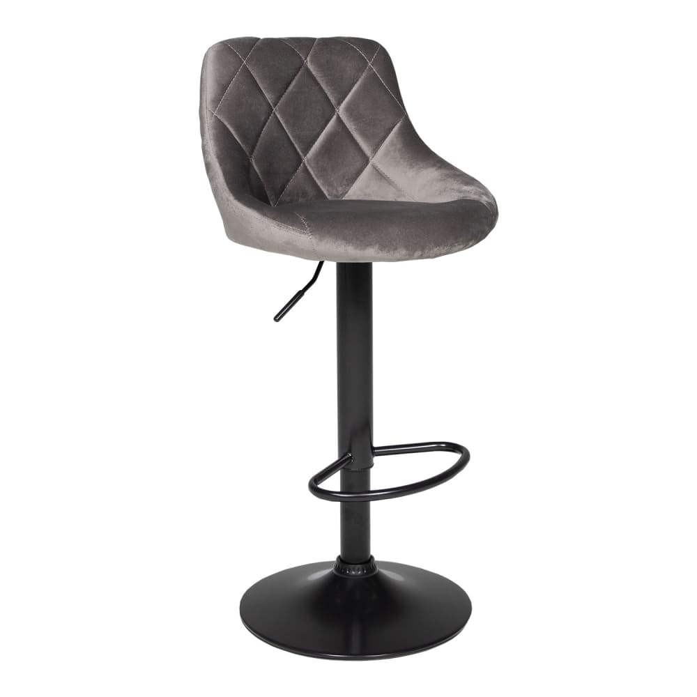 Happy Garden Barhocker aus grauem Samt style modern - Samt