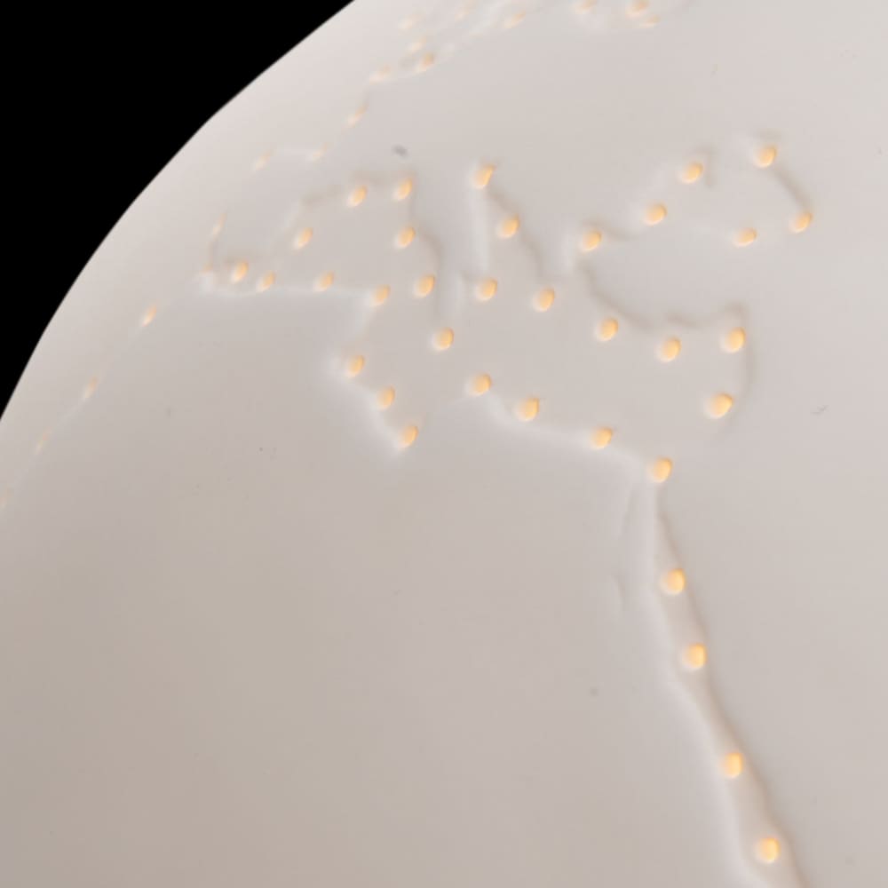 Lampe monde à poser en porcelaine — vue 3