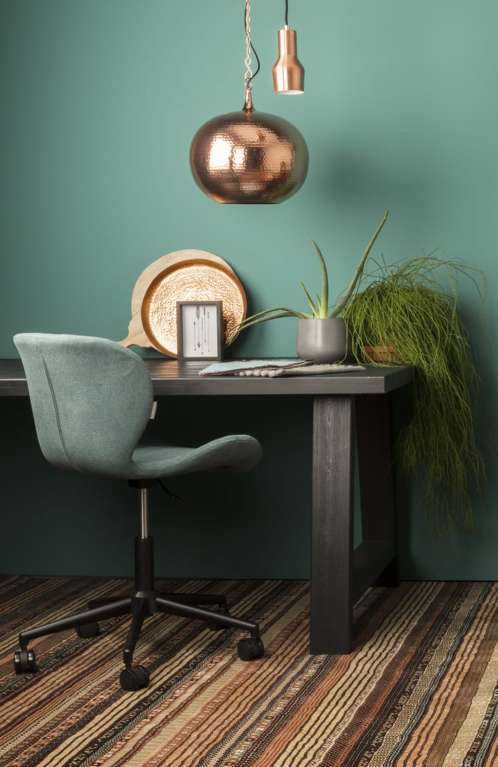 Teppich 200x295 aus Jute, schwarz - Maisons Du Monde