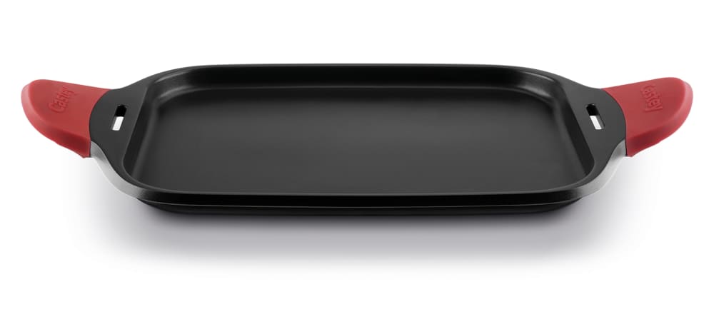 CASTEY Plancha 35cm antiadh&eacute;sif, fonte d&acute;aluminium, anses fixes, tous feux