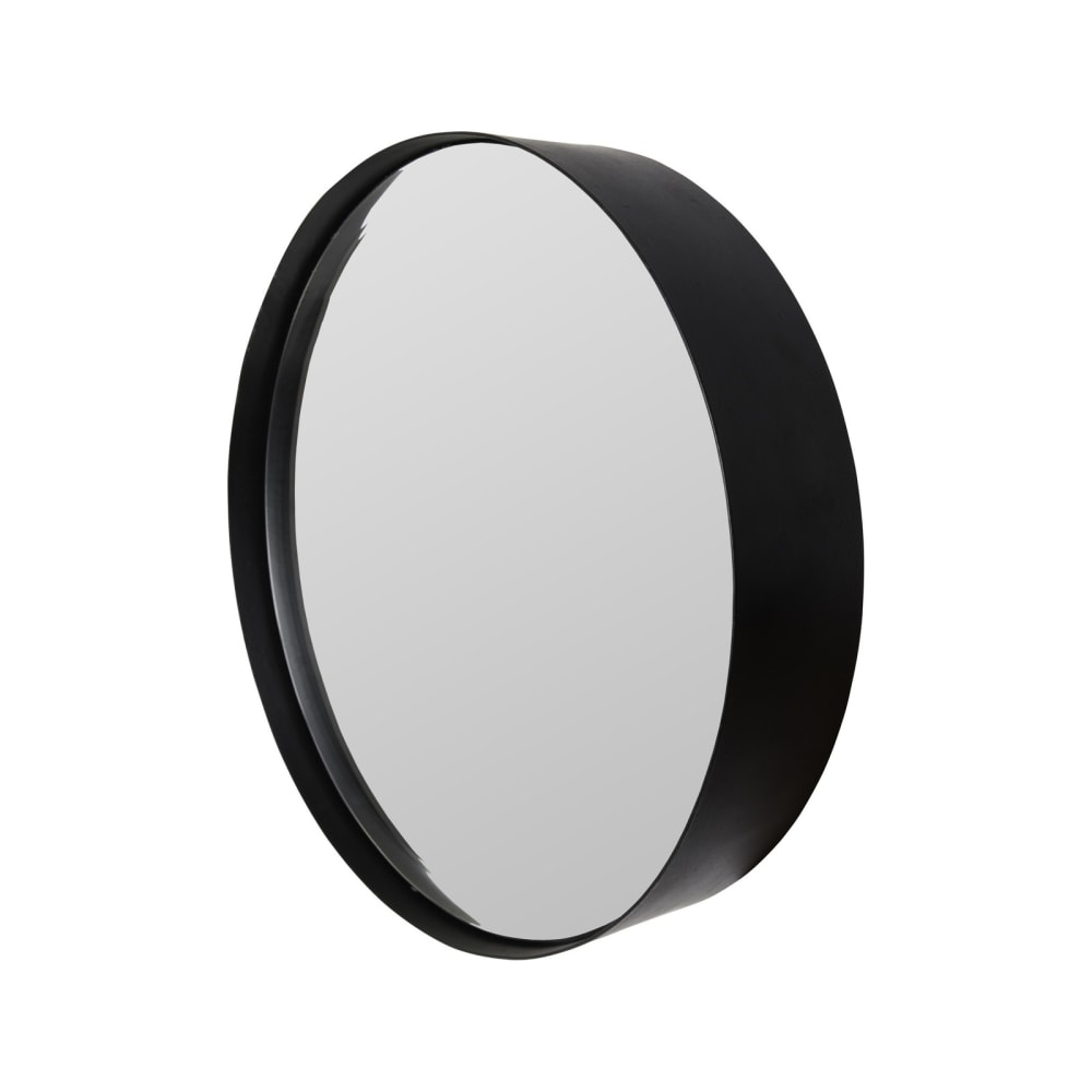 White label Spiegel aus Metall M, schwarz style industrial - Metall
