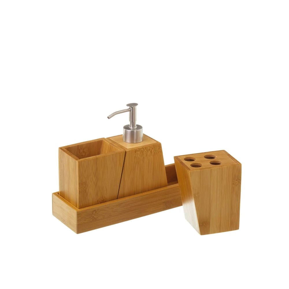 Set bambou salle de bain distributeur savon - Maisons du Monde