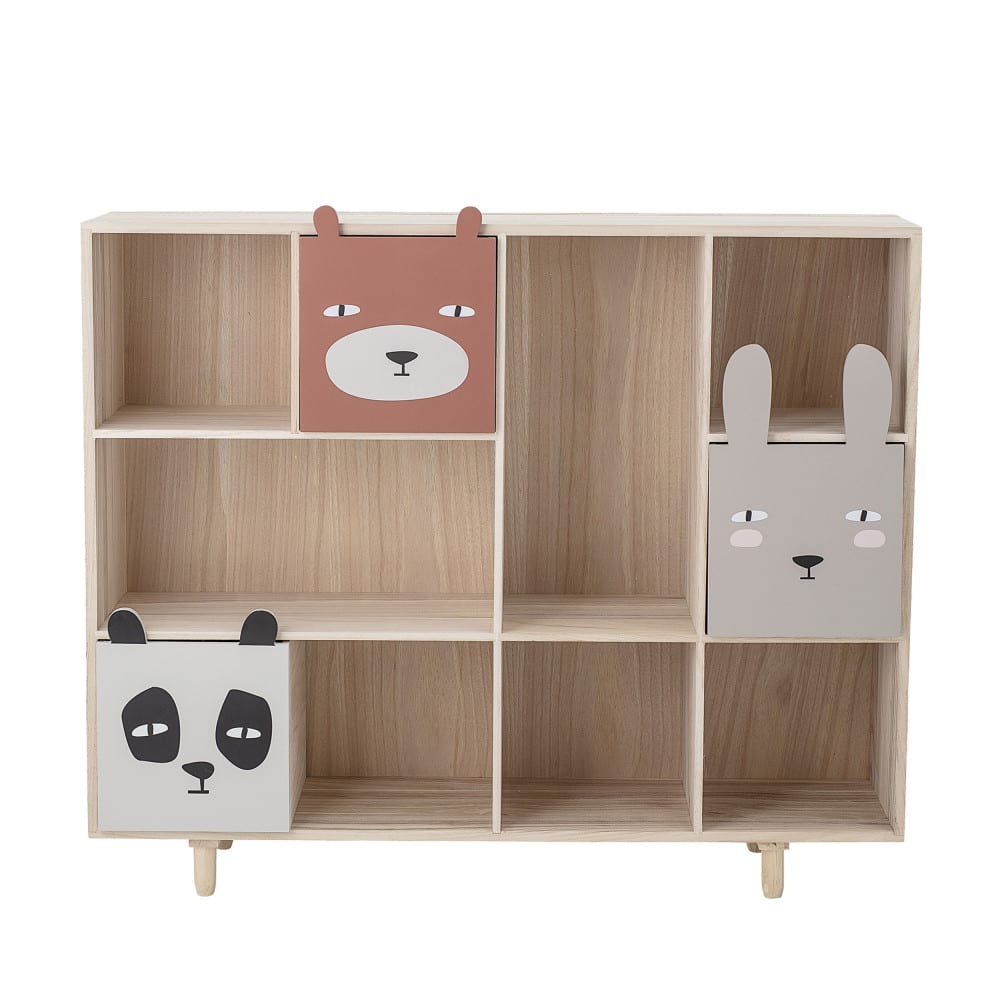 Bloomingville Bibliothèque enfant en bois 107x89,5cm - Naturel style contemporain Marron Bois - 107x90x28cm