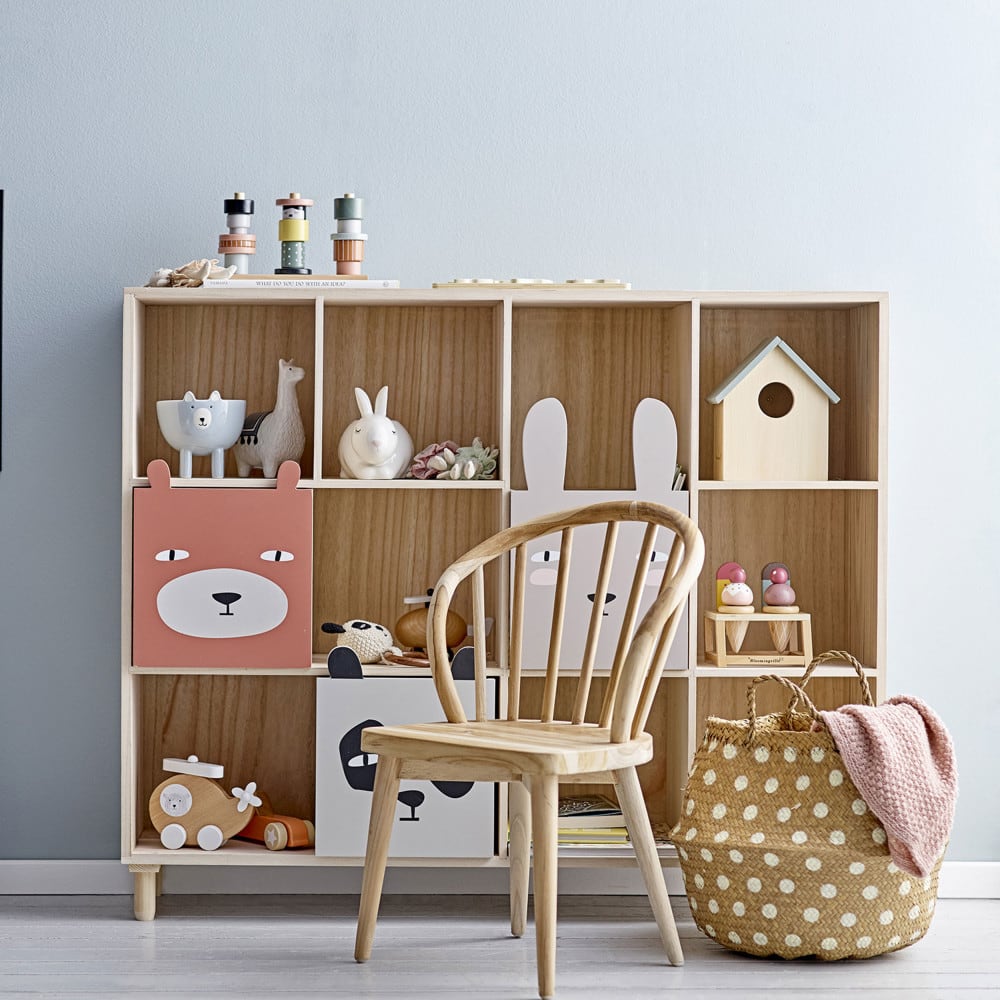 Bibliothèque enfant en bois 107x89,5cm - Naturel - Maisons du Monde