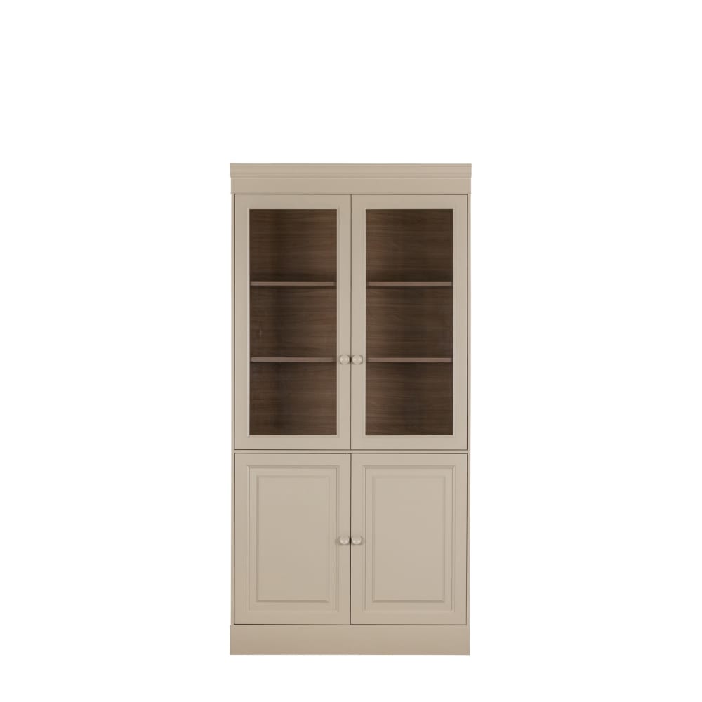 Cabinet 4 portes en bois gris Cabinet 4 portes en bois gris