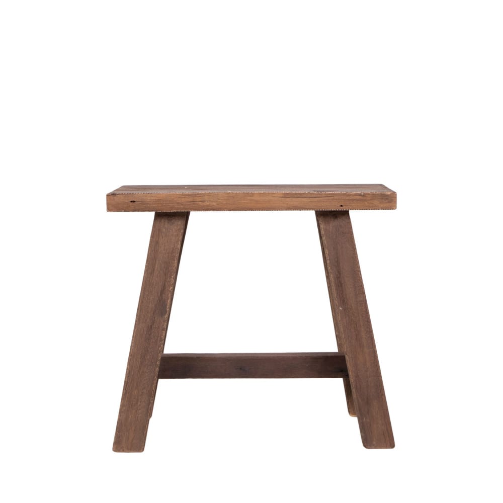 Tabouret en teck h45cm