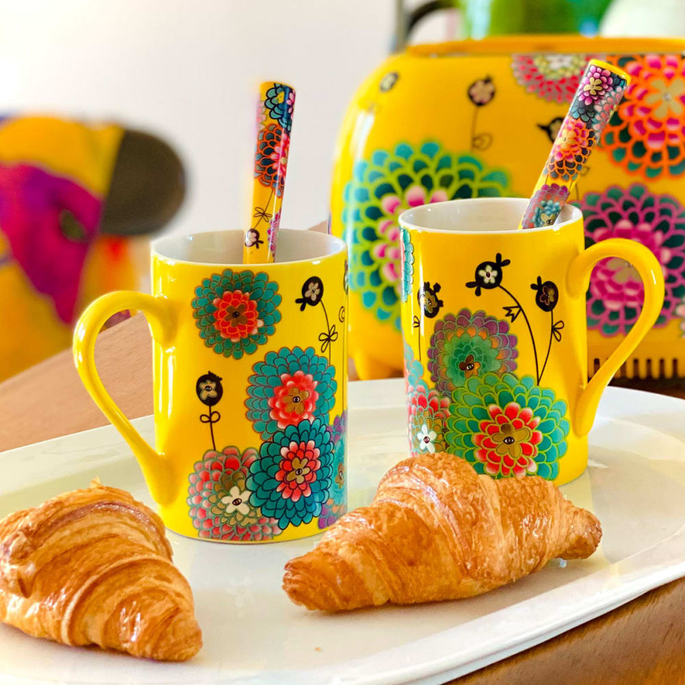 Mug 30 cl  bleu porcelaine de chine 7 x 0 x 10 cm - Maisons du Monde