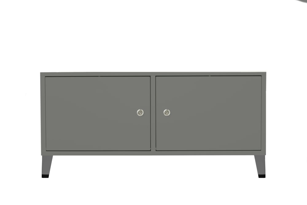 Cómoda de acero gris