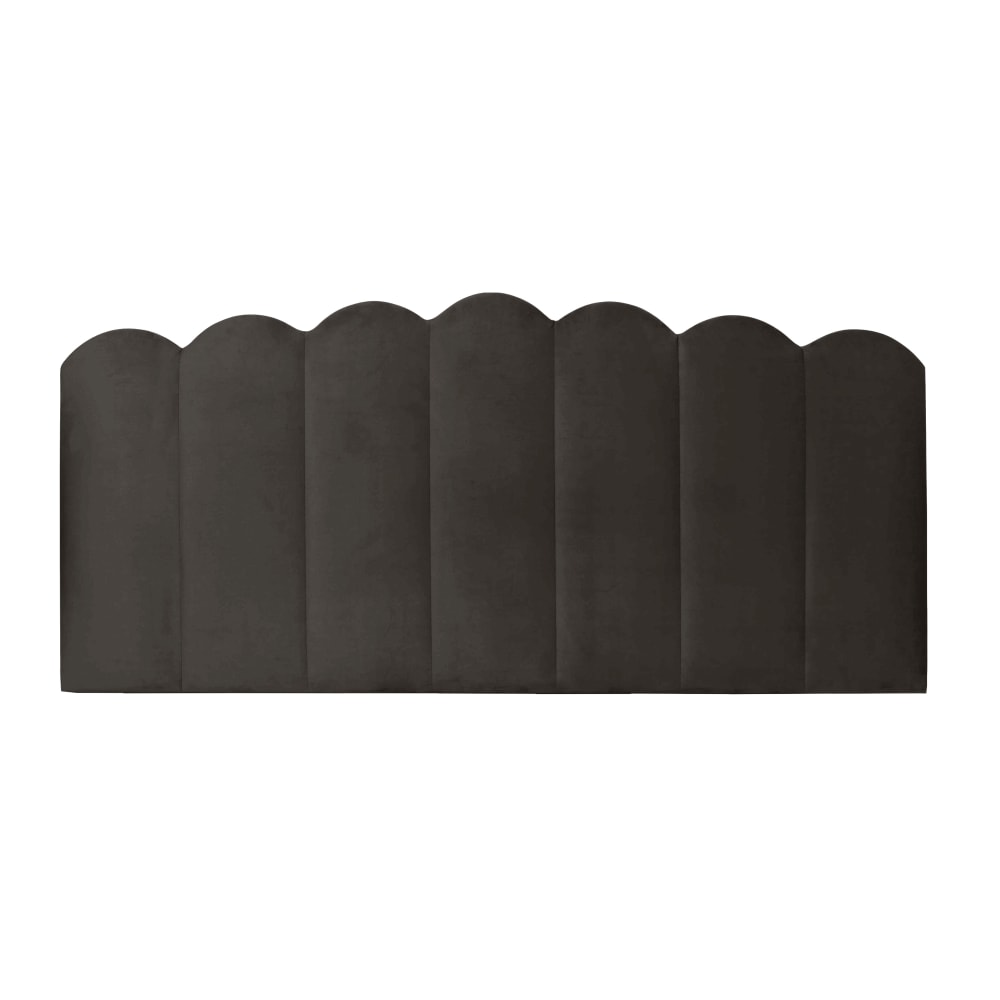 Tête de lit tapissée en velours terre 160x74cm Tête de lit tapissée en velours terre 160x74cm