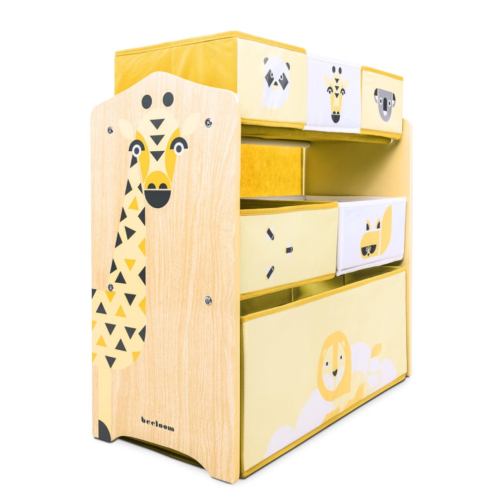 Etagère multifonctionnelle pour enfants en bois naturel jaune (Beeloom) - Image 2