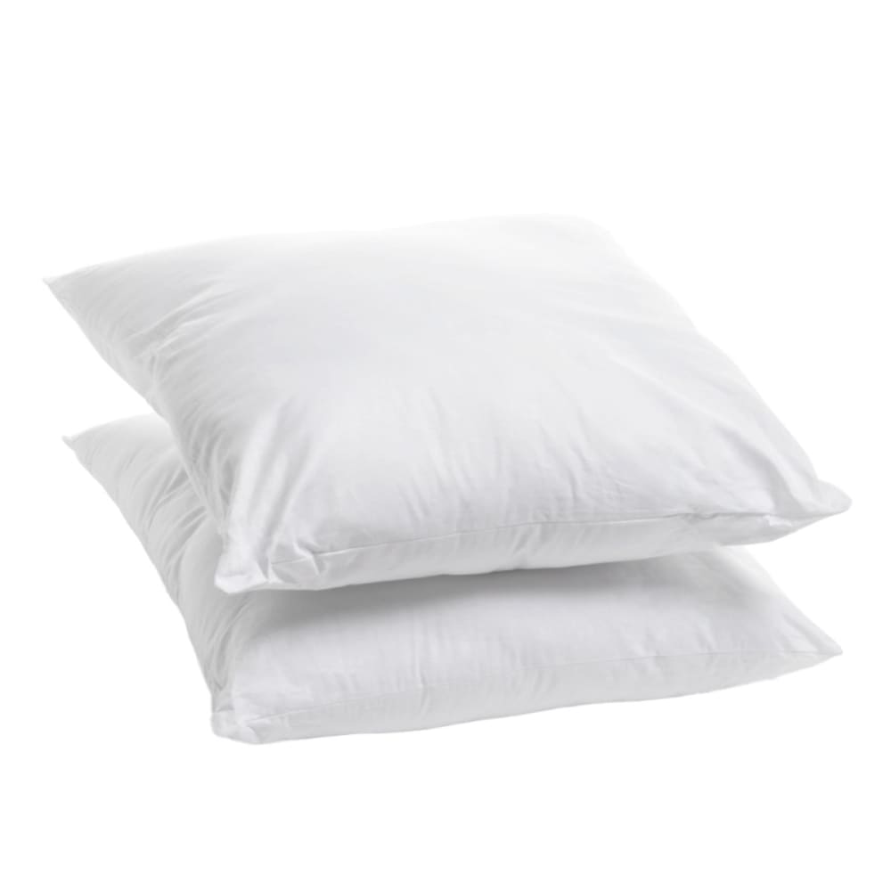 Lot de 2 oreillers moelleux coton bio 60x60cm