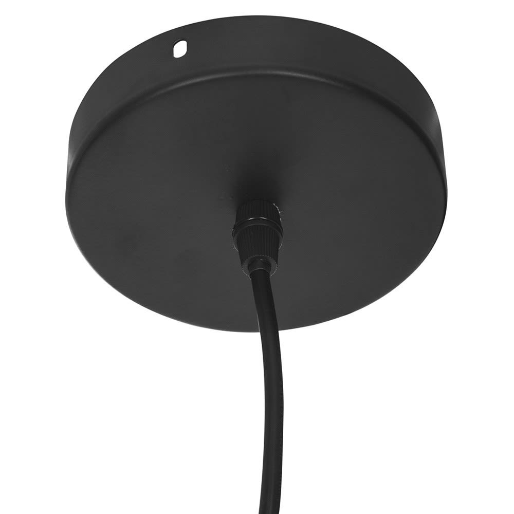 Suspension métal bois noir — vue 3