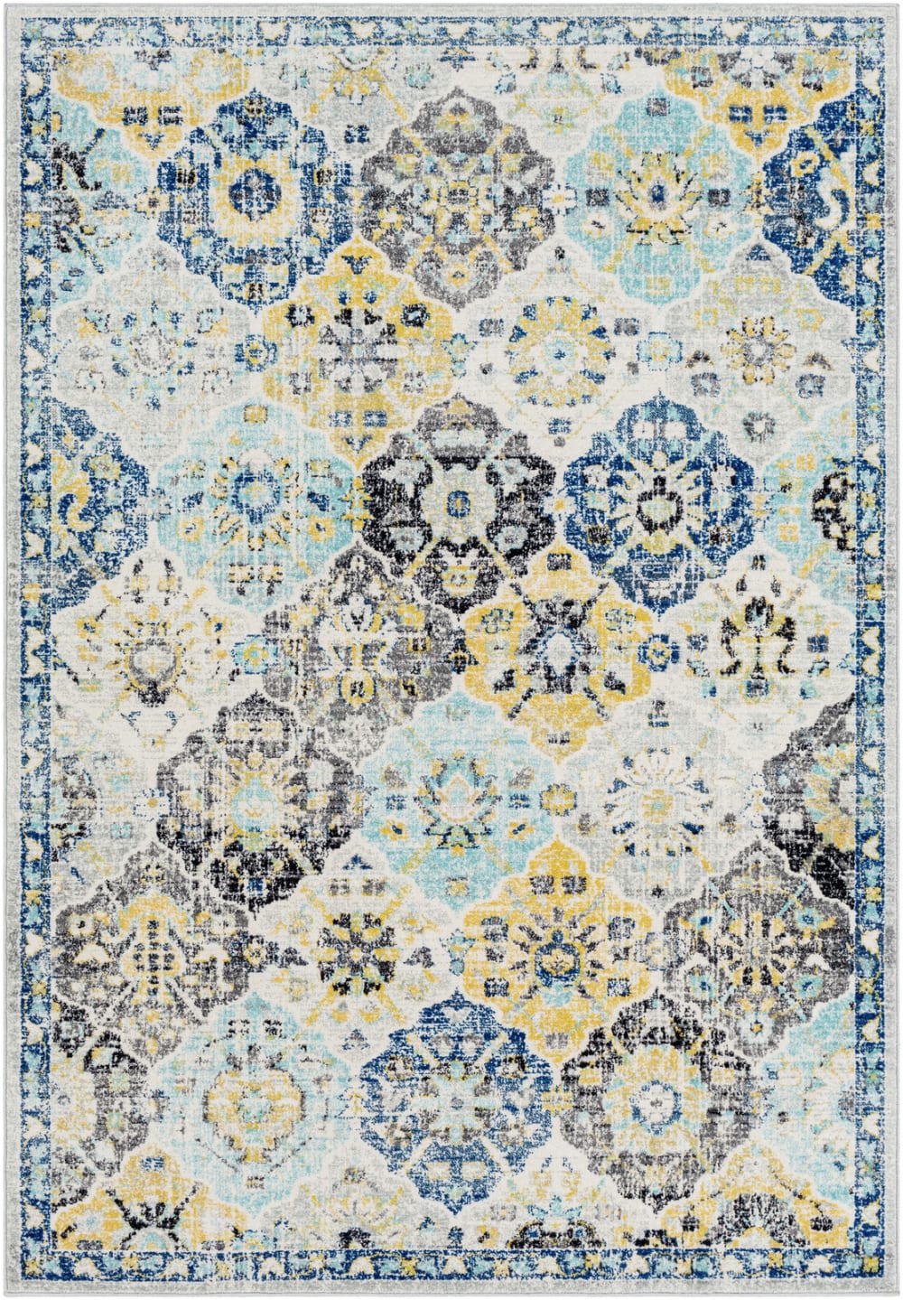Tappeto vintage orientale multicolore/blu 120x170 - Livabliss