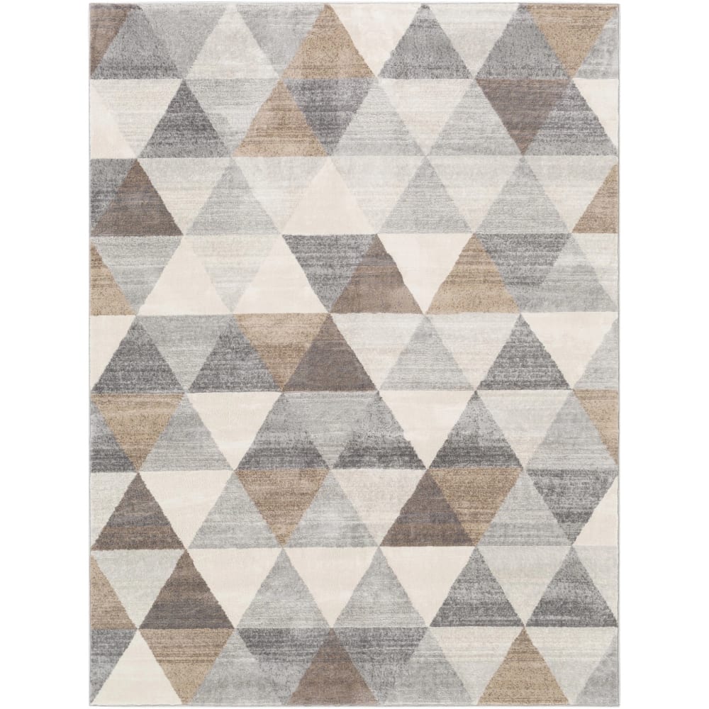Tapis scandinave moderne blanc/marron 200x275 - Maisons du Monde