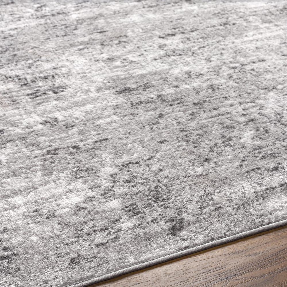 Tapis abstrait moderne gris/blanc 160x220 — vue 4