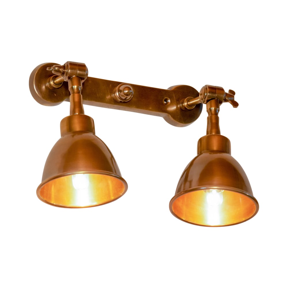 Aplique doble en metal dorado