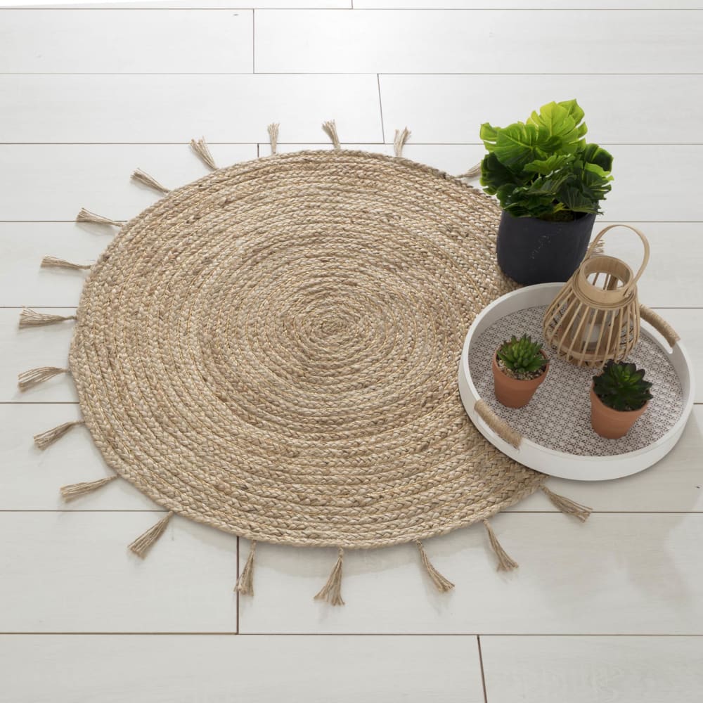 Tapis jute lurex D80cm — vue 3