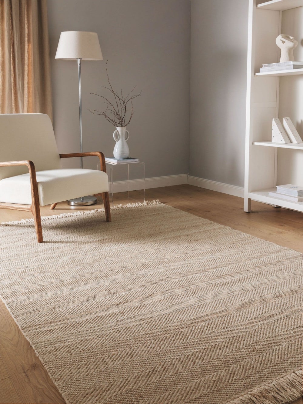 Tapis de laine beige 200x300