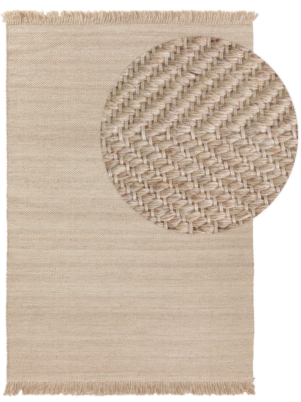 Tapis de laine beige 120x170