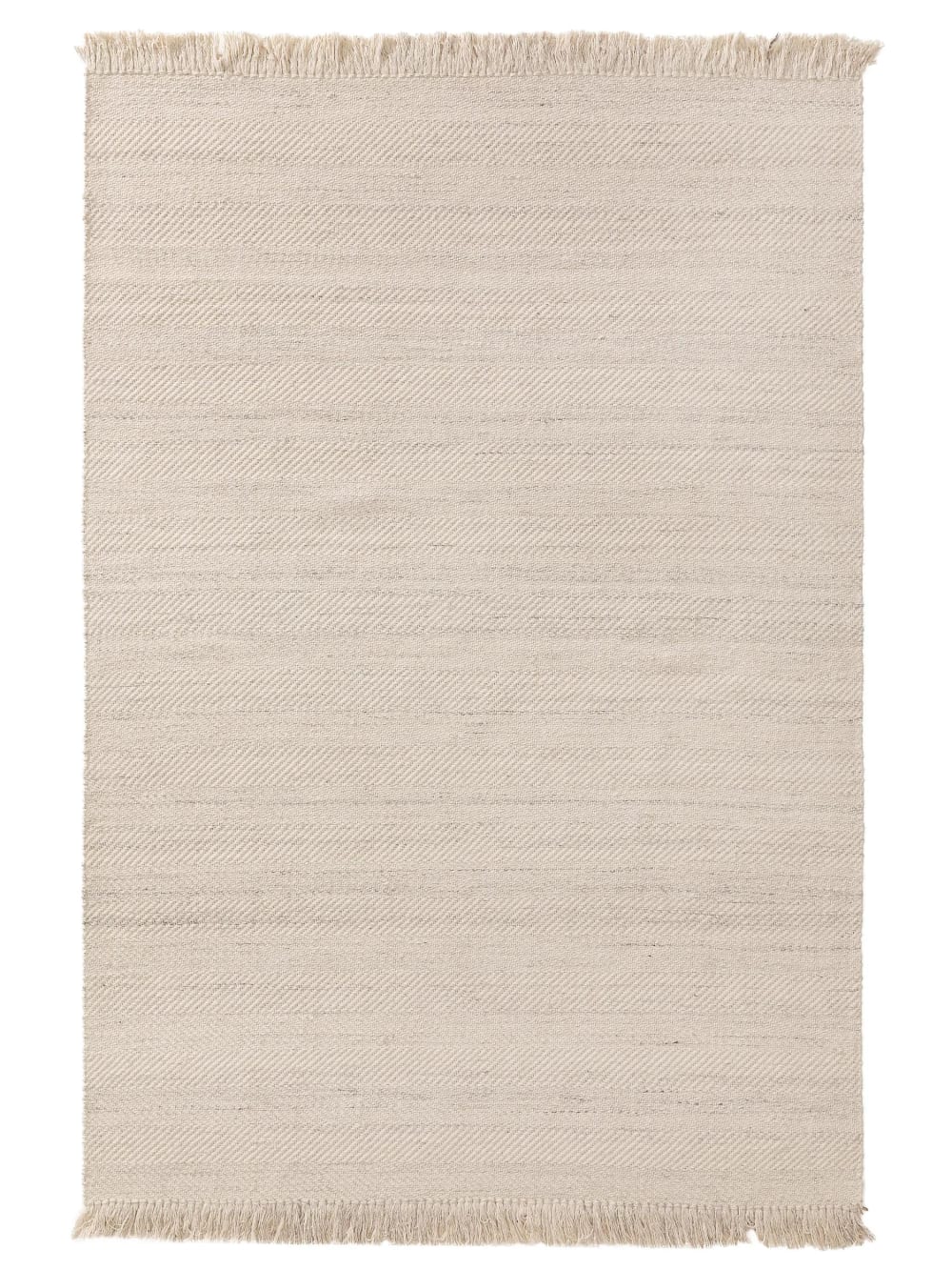 Tappeto di lana crema 200x300 - Modello Contemporaneo - Beige - Cotone