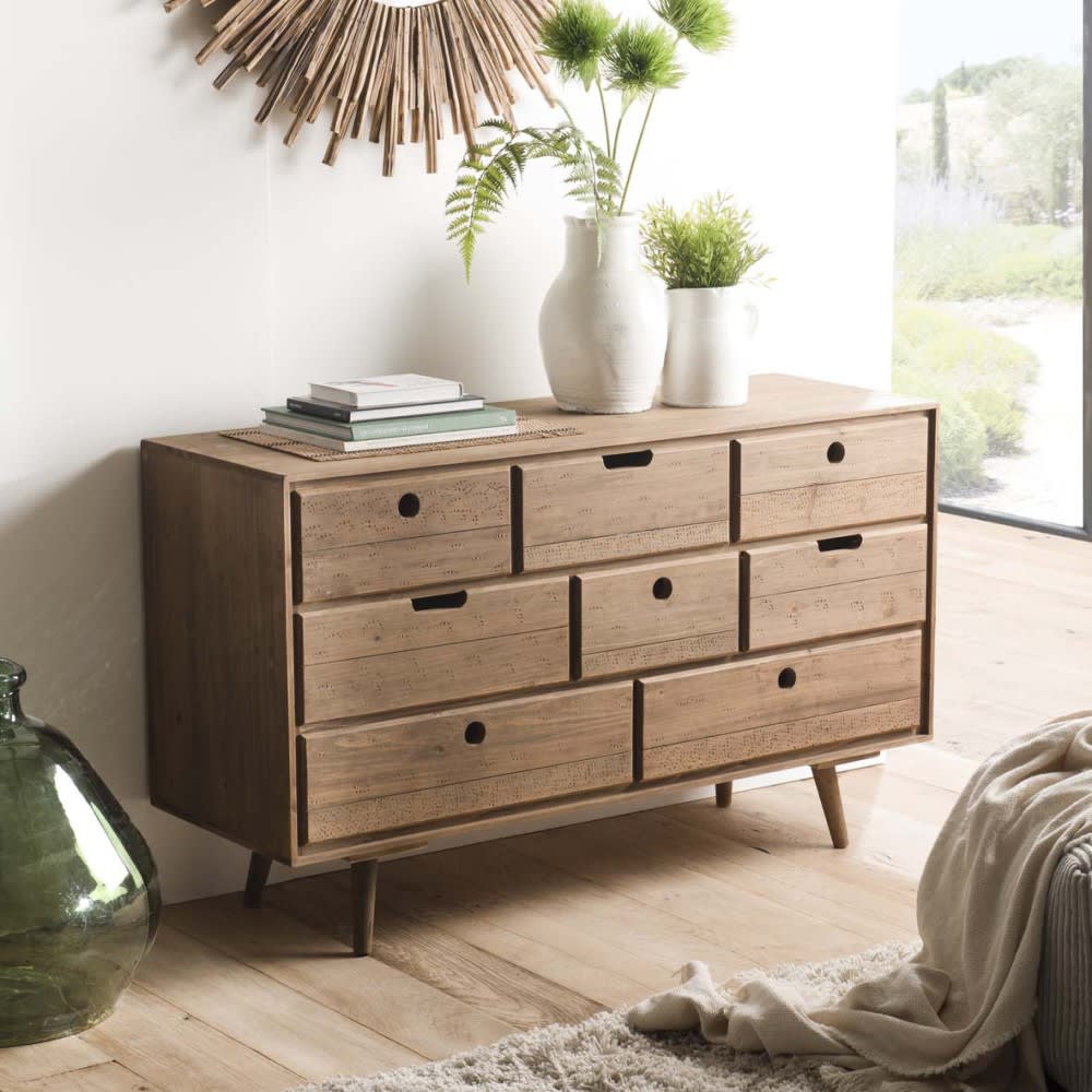 Kommode mit 8 Schubladen aus Tannenholz - Maisons Du Monde