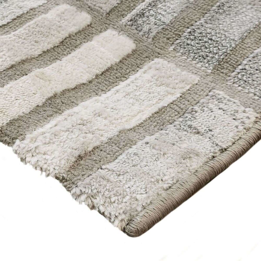 Tapis abstrait moderne gris multicolore 120x170 — vue 4