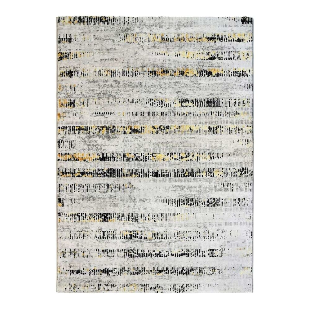 Tapis abstrait moderne gris or 120x170