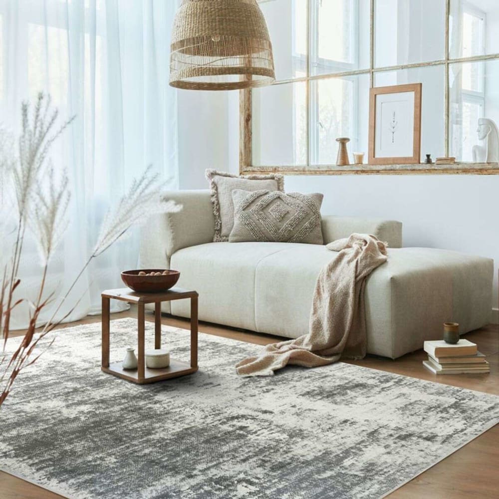 The Deco Factory Teppich mit einem extra weichen, nebligen Effekt, 120x170 cm, grau style classic chic - Pes - Polyester