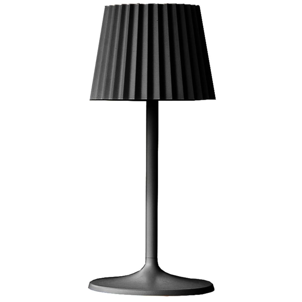 Lampe de table sans fil LED Aluminium Noir H30CM