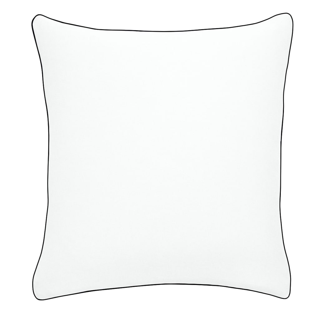 Taie d'oreiller   jersey coloris blanc 65x65 cm