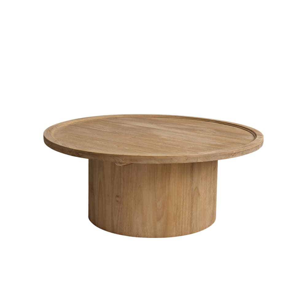 Table basse en teck massif ronde - Maisons du Monde