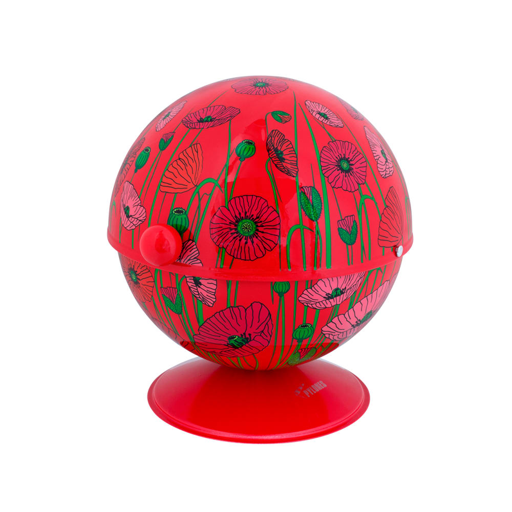 Pylones Boule à sucre rouge métal 13 x 13 x 14 cm