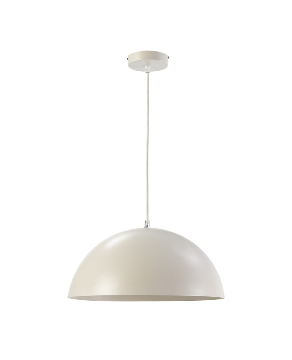 Lámpara de techo metálica blanca 40 cm con casquillo E27