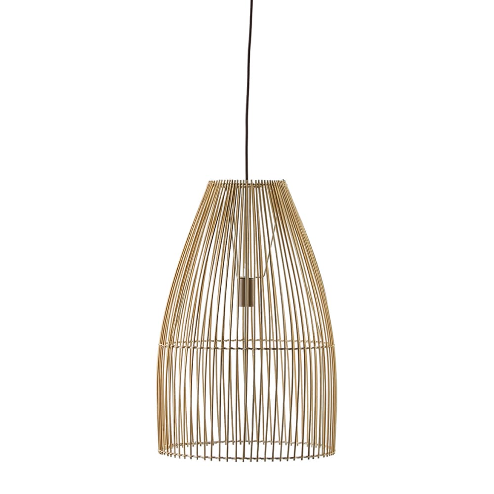 Lámpara de techo mimbre natural beige Ø40 cm E27
