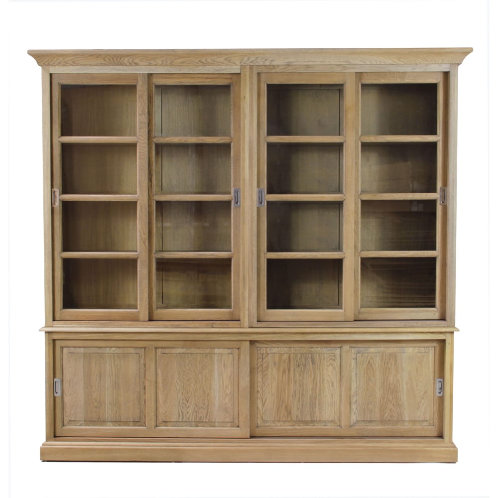 Bibliothèque 6 portes en chêne