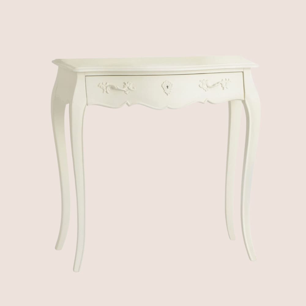 Petit bureau 1 tiroir blanc