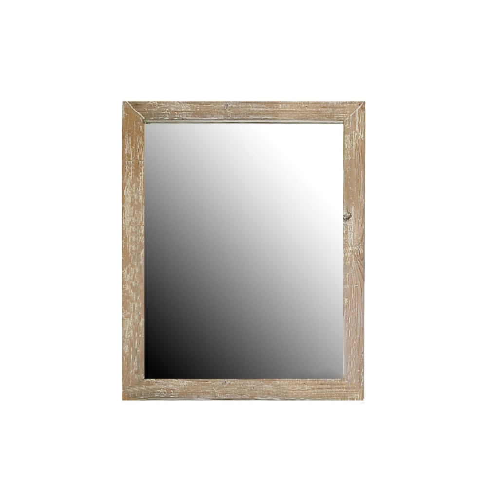 Miroir de salle de bain en bois L65