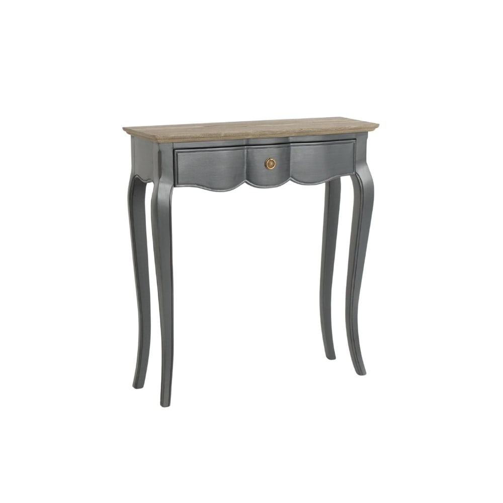 Console simple 1 tiroir l80 anthracite - Maisons du Monde