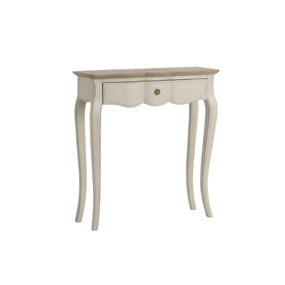 Console simple 1 tiroir L80 beige