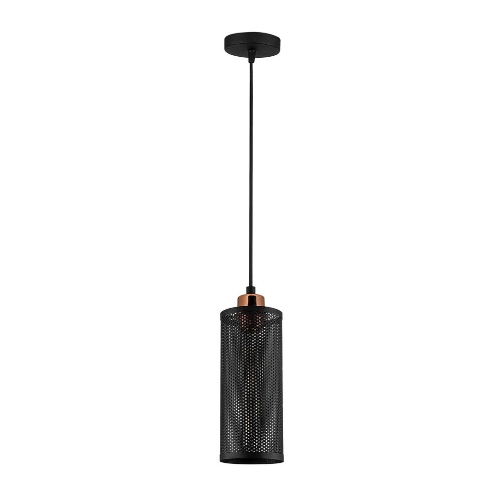 Lampe à suspension moderne avec abat-jour cylindrique