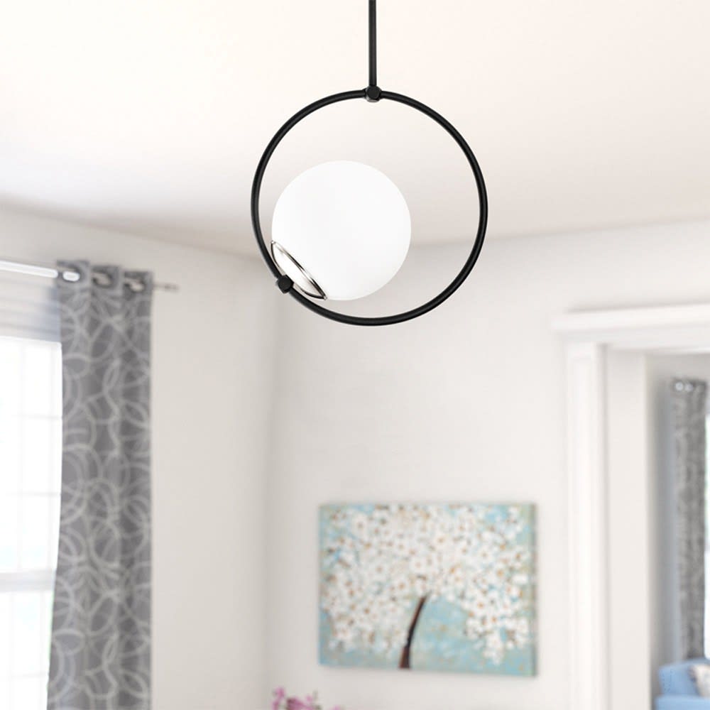 Ringförmige Deckenleuchte mit Glaskugel - Maisons Du Monde