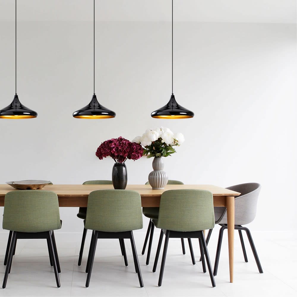 Lámpara de techo negro estilo minimalista escandinavo - Maisons du Monde