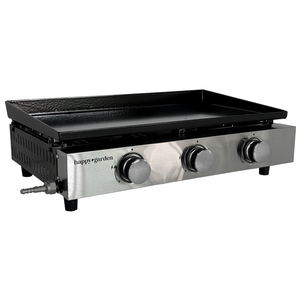 Plancha de gas 3 quemadores 6 kw en acero esmaltado