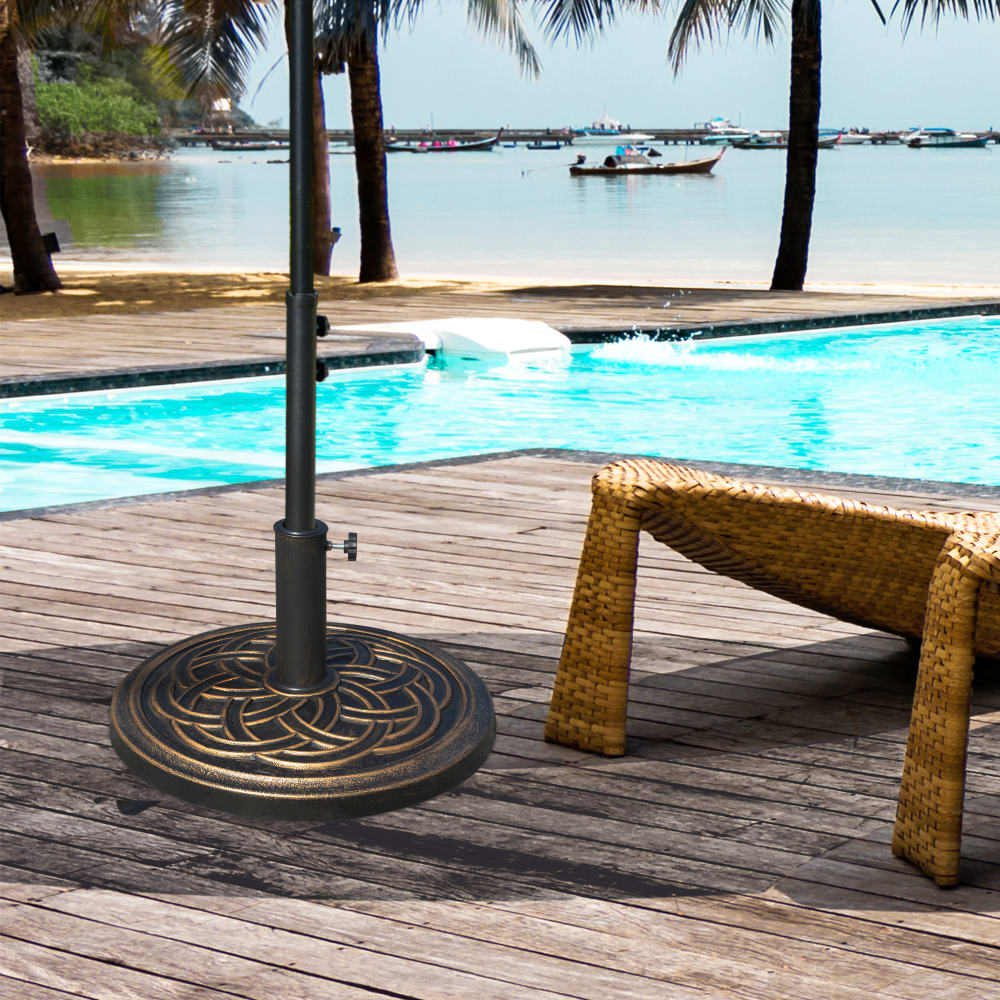 Base para sombrilla 45x45x33 cm bronce - Maisons du Monde