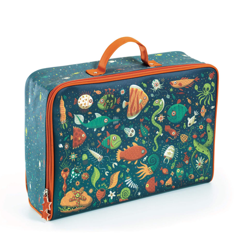 Djeco Valise Poissons Djeco Vert Coton