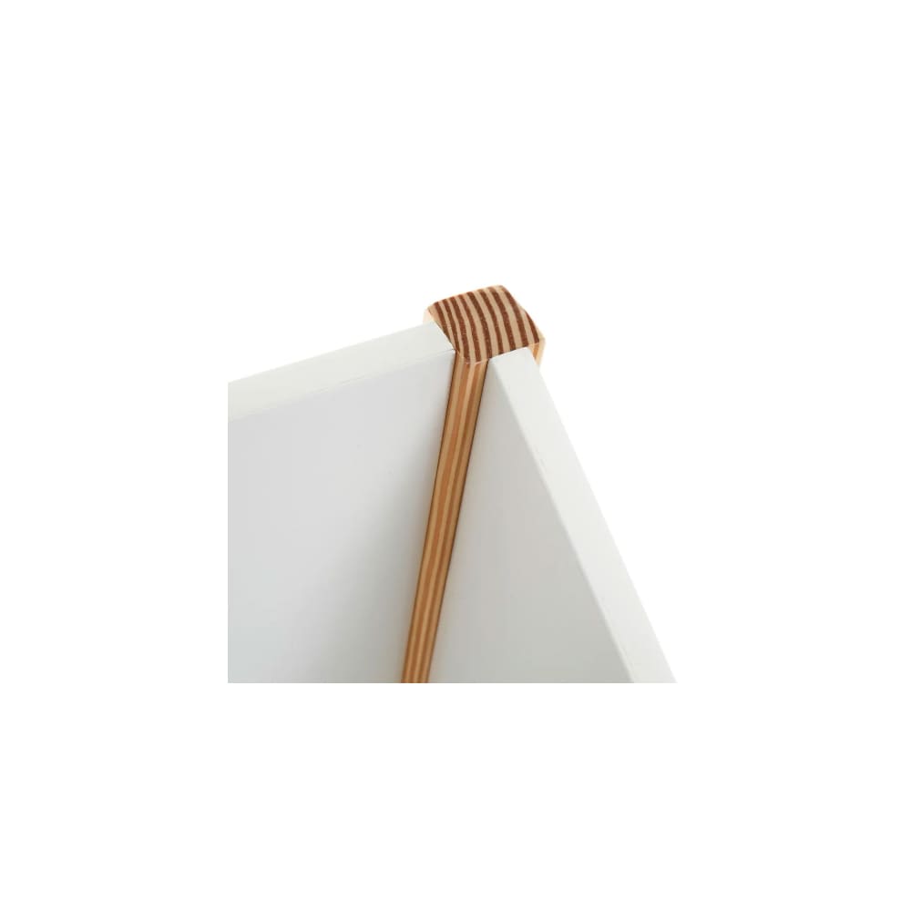 Meuble rangement jouets blanc et bois 63x33x42cm (Wadiga) - Image 2