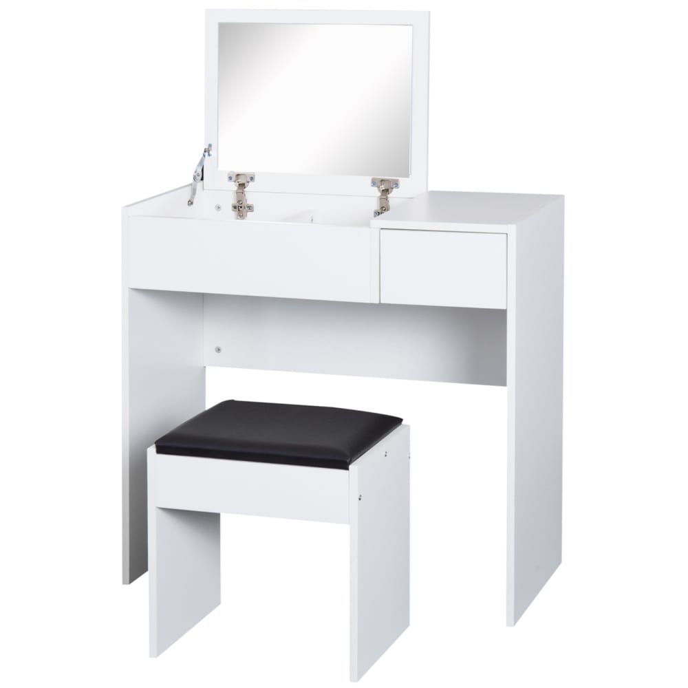 Mesa para maquillaje 80x40x79 cm blanco